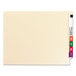 A white Smead classification folder with tabs on the side.