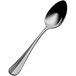 A Bon Chef stainless steel tablespoon with a black handle.
