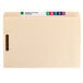 A Smead legal size file folder with a label and numbers on the tab.