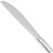 A Libbey stainless steel dinner knife with a fluted solid handle.