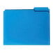 A blue rectangular Smead file folder with a white border.