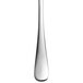 A Libbey stainless steel dessert fork with a silver handle.