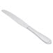 A Libbey stainless steel dinner knife with a fluted solid handle.