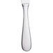 A silver knife with a solid handle.