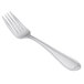 A close-up of a Libbey stainless steel salad fork with a silver handle.