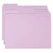 A lavender Smead file folder with a black border.