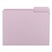 A lavender Smead file folder with a 1/3 cut tab.