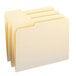 A group of Smead file folders with yellow reinforced edges.
