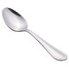 A Libbey stainless steel teaspoon with a silver handle.