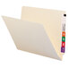 A Smead file folder with a white cover and a reinforced tab.