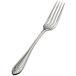 A Bon Chef stainless steel dinner fork with a design on the handle.