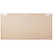 A rectangular black felt message board with a cherry frame and 3 doors.