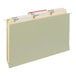 A Smead file folder with reinforced 1/3 cut tabs in assorted colors.