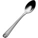 A Bon Chef stainless steel teaspoon with a silver handle.