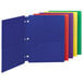 A row of Smead poly pocket folders in assorted colors.