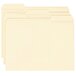 A group of Smead file folders with white panels and tabbed assorted tabs.
