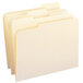 Smead file folders with reinforced assorted tabs in manila colors.