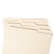 Smead file folders with reinforced 1/3 cut assorted tabs.