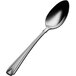 A Bon Chef stainless steel spoon with a black handle.