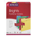 A box of Smead letter size file folders with red and green tabs.