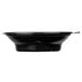 A close up of a black Fabri-Kal side dish bowl with a lid.
