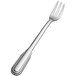 A Bon Chef stainless steel oyster/cocktail fork with a silver handle.