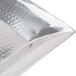 An American Metalcraft rectangle stainless steel tray with a hammered finish.