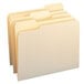 A Smead file folder with 1/3 cut assorted tabs on a white background.