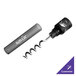 A translucent smoke-colored plastic pocket corkscrew with a customizable case.