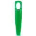 A green plastic Franmara Traveler's Lime Corkscrew and Bottle Opener.