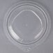 A clear Fabri-Kal plastic container with a vented lid.