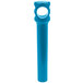A blue plastic Franmara corkscrew with a hole in it.