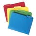 A group of colorful Smead Waterproof Poly File Folders with 1/3 Cut Tabs