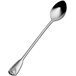 A Bon Chef stainless steel iced tea spoon with a shell design on the handle.