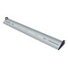 A long silver metal beam with holes.