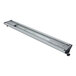 A long metal Hatco Glo-Rite curved display light with a white background.