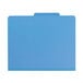 A blue Smead classification file folder.