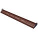 A long brown metal Hatco Glo-Rite display light with white lines.