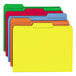 Several colorful Smead file folders.