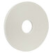A roll of white Duck Tape with a hole in the middle.