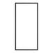 A rectangular black door gasket measuring 53 inches by 25 1/2 inches.