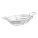 An American Metalcraft chrome metal wire basket with handles and ramekin holders.