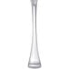 A white tall cylindrical container holding 36 Chef & Sommelier stainless steel teaspoons.