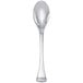 A silver Chef & Sommelier stainless steel teaspoon with a white background.