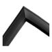 A black rubber drawer gasket with a right-angle corner, designed for sealing drawers.