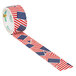 A roll of Duck Tape with an American flag design.
