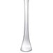 A Chef & Sommelier stainless steel demitasse spoon with a white cylindrical handle and a black top.