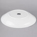 A white porcelain coupe bowl.