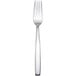 A silver Chef & Sommelier dinner fork with a white background.