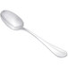 A Chef & Sommelier stainless steel dessert spoon with a silver handle.